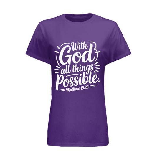 With God all things all things are possible - Blu Lotus Boutique