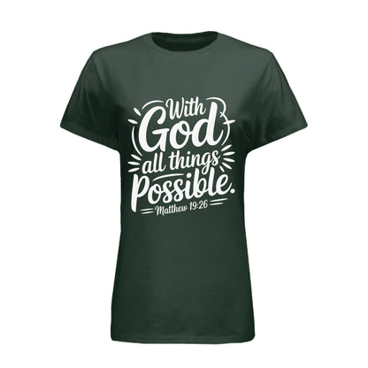 With God all things all things are possible - Blu Lotus Boutique
