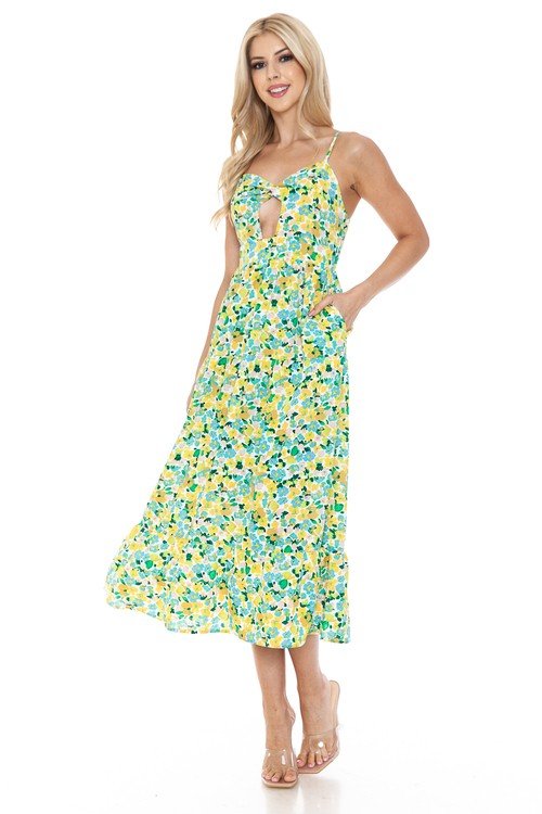 Women Floral Maxi Dress - Blu Lotus Boutique