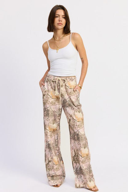 WOODLAND CAMO SWEATPANTS - Blu Lotus Boutique