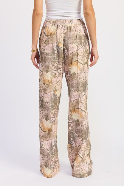 WOODLAND CAMO SWEATPANTS - Blu Lotus Boutique