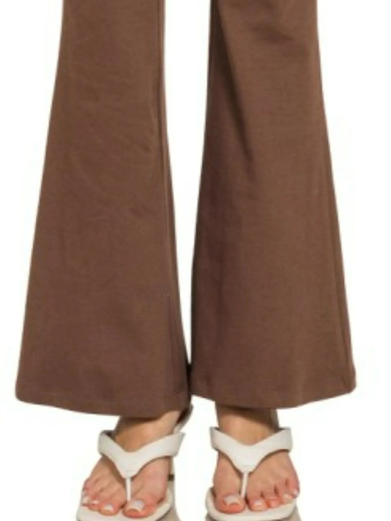 Zenana Wide Waistband Yoga Flare Pants - Blu Lotus Boutique